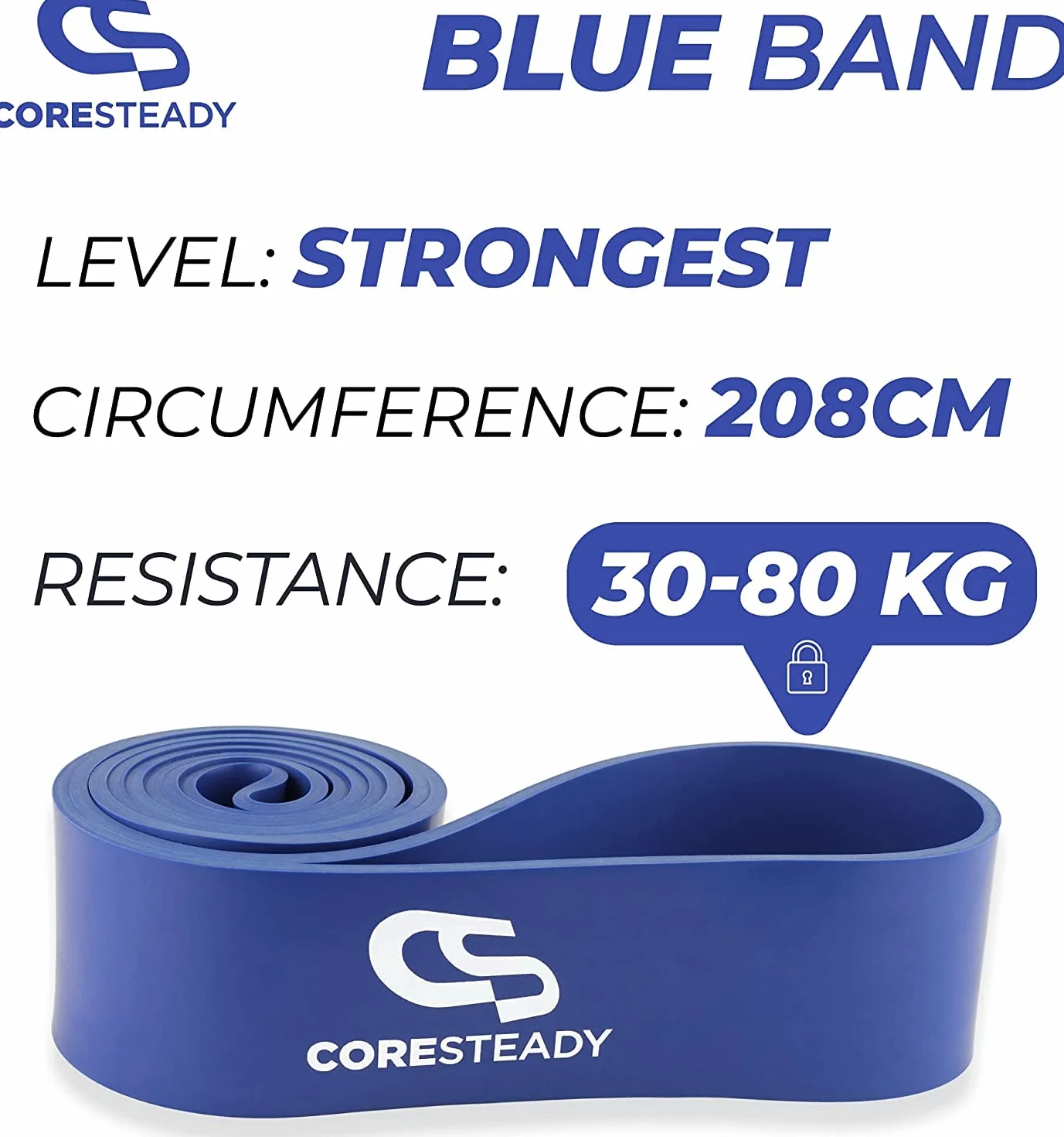 Coresteady Taśmy do fitnessu do podciągania – taśma treningowa do crossfitu, trójboju siłowego, jogi