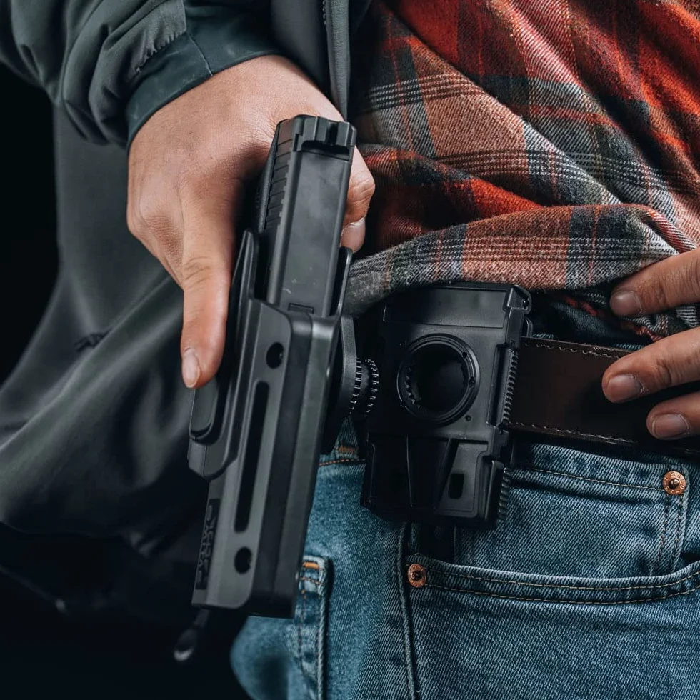 Obrót o 360° Glock17 Kabura do Glock17, 22, 31 Gen 1-4 i G17 Gen5 - Prawa ręka OWB klips do paska ukryty do noszenia