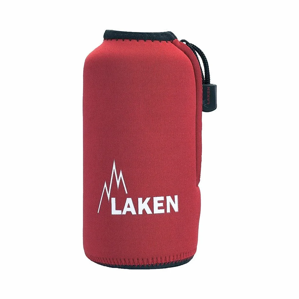 Lakena czerwona pokrywa neoprenu dla 0,6 l butelek aluminiowych Laken