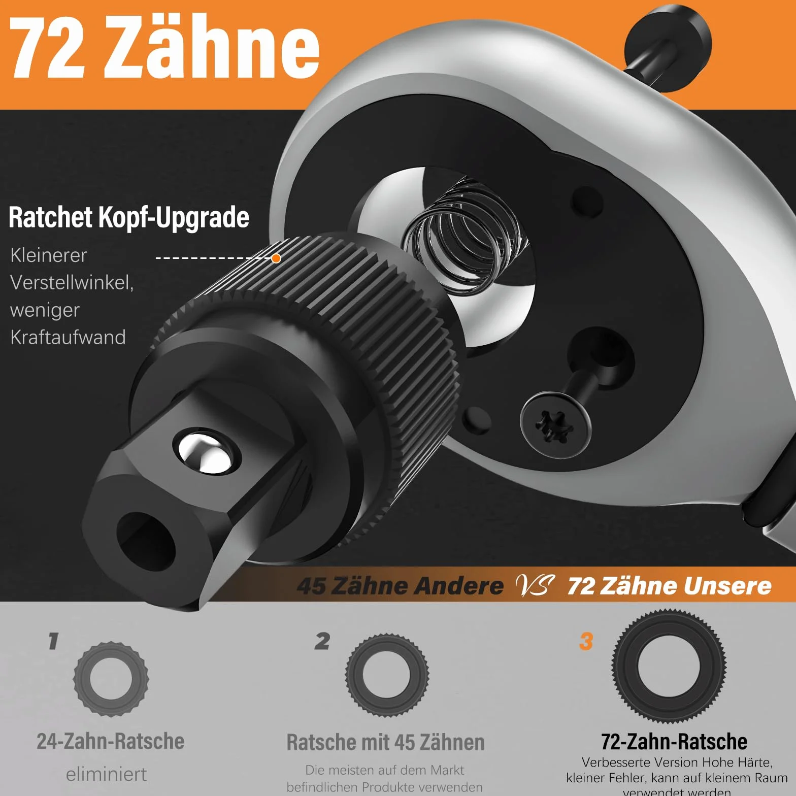 Klucz dynamometryczny 3-25 NM 1/4 cala 72 zęby zestaw 13-częściowy