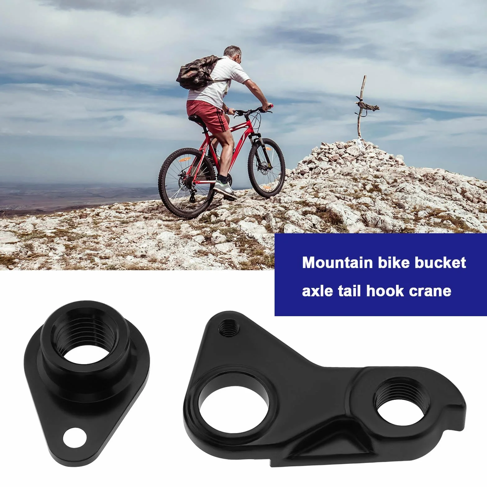 Hak rowerowy na tylne przerzutki wieszak tylne koło mechaniczny hak zmiany biegów stop aluminium kompatybilny z Fuji kompatybilny z Vitus czarny