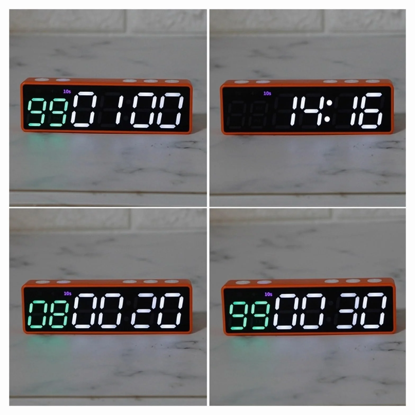 Licznik czasu fitness, Minutnik na siłownię Zegar treningowy Zegar interwałowy Stoper Odliczanie/w górę Timer interwałowy LED Trening fitness Timer Outdoor