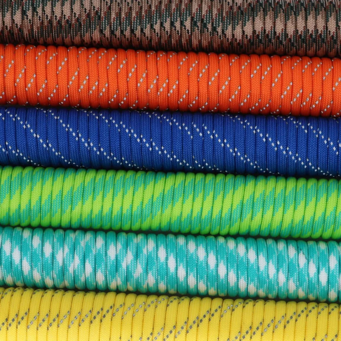 Namvo 550 Paracord 7 Strand linka spadochronowa, Mil Spec typ III 15-metrowy przewodnik po namiocie lina Survival smycz spadochronowa na zewn?trz Camping Crafting breloki Desert Camo