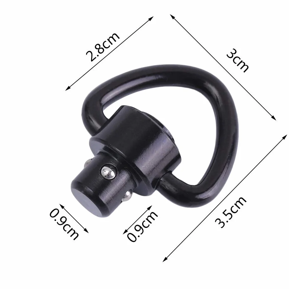 QD Sling Swivel Quick Removable, 1.0 '' Quick Release Sling Swivel Mount Sling Mount for 2-punktowe zawiesia karabinowe, instalacja paska pistoletowego