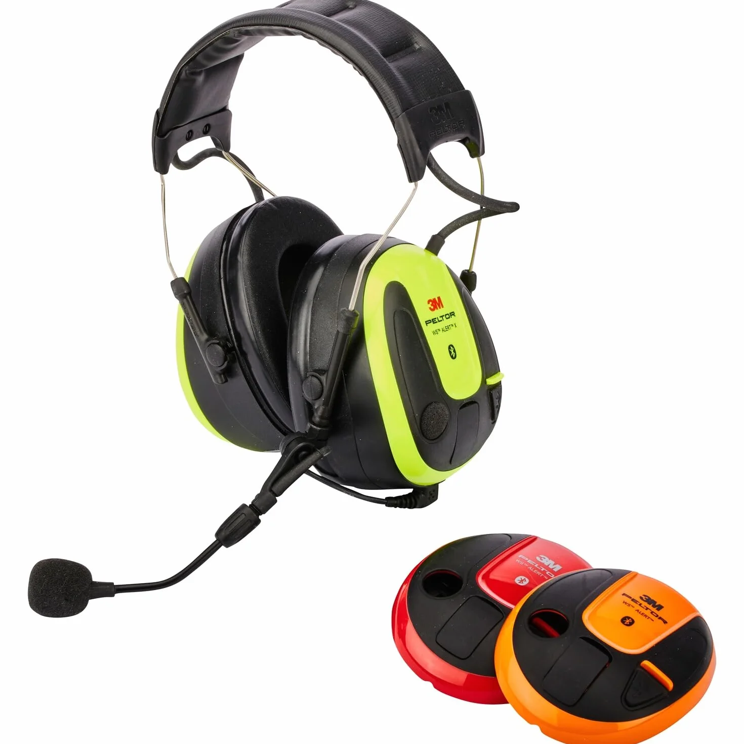 3M Peltor WS ALERT X MRX21A4WS6 nauszniki Bluetooth 30 dB żółty z mikrofonem