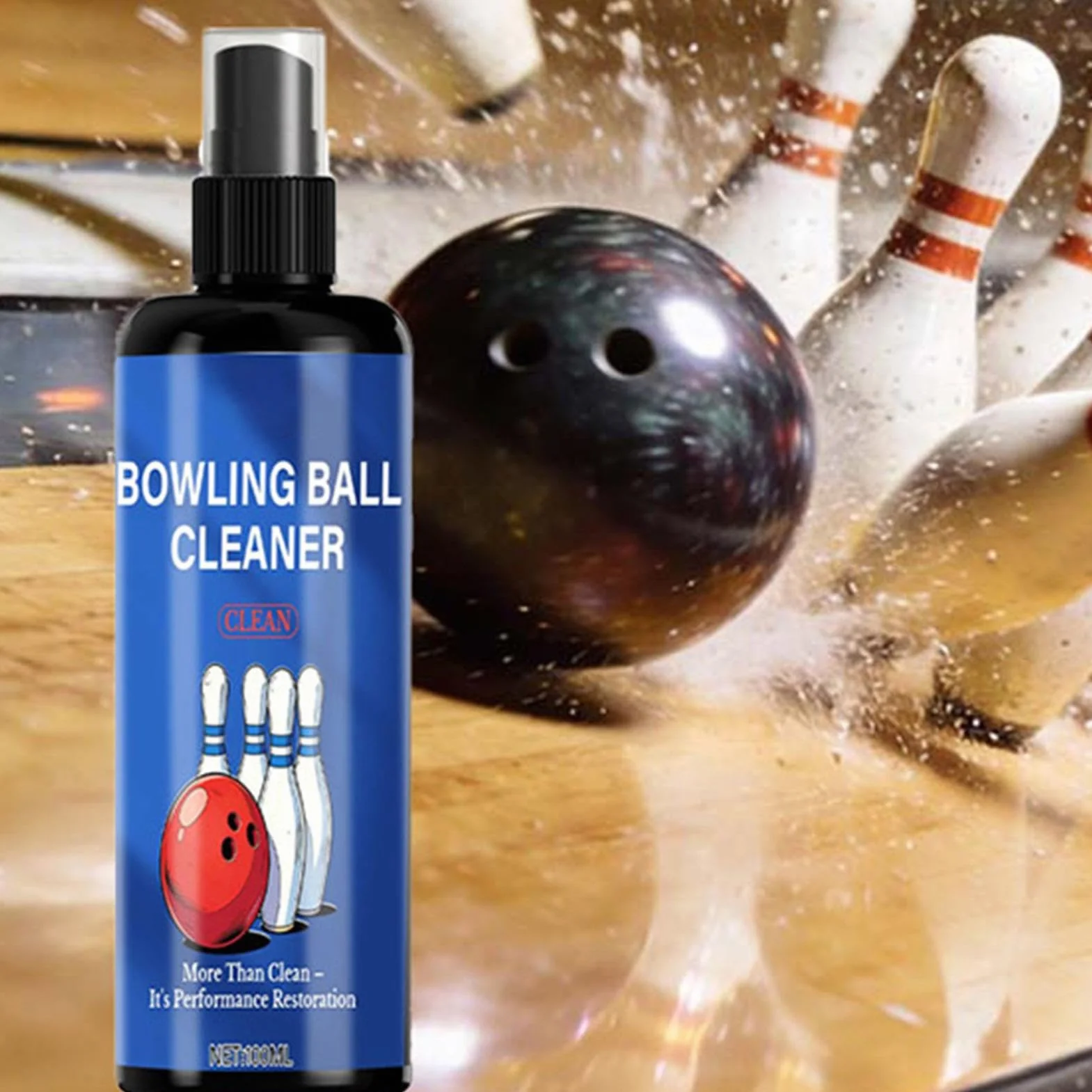 Środek do czyszczenia kręgli, 100 ml, pielęgnacja z ręcznikiem, polerka do kręgli, do golfa, Fastball, dla początkujących kręgli, mężczyzn, kobiet, na siłownię, bilard