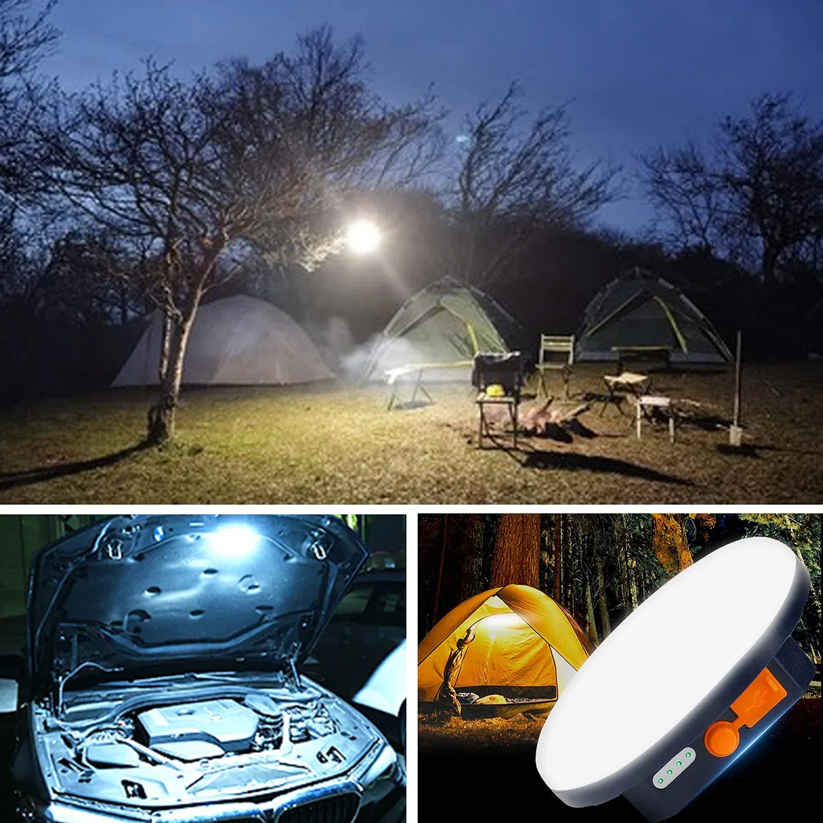 Przenośna latarnia kempingowa 5600 mAh Power Bank, 1500 lm ładowalna lampa namiotowa, wodoodporna lampa LED IP65, kemping, praca, polowanie, wędkarstwo, turystyka, awaryjne, awaria