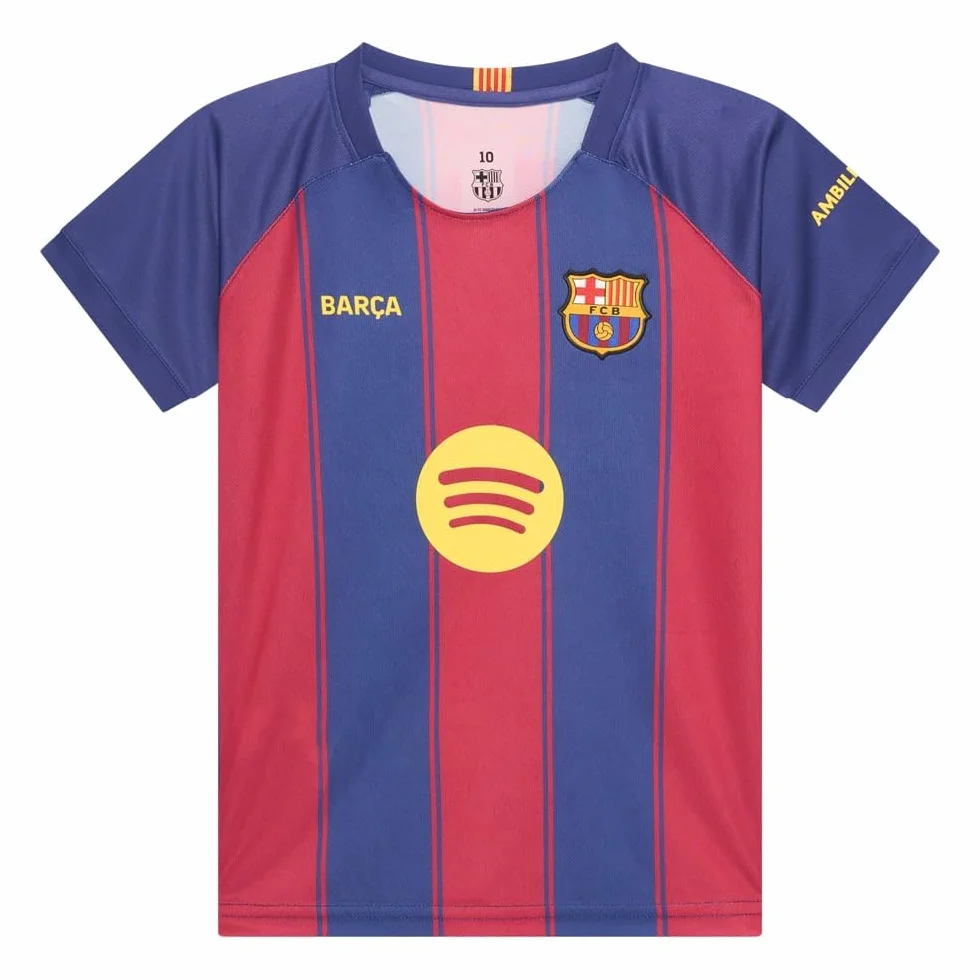 Koszulka domowa FC Barcelona dla dzieci - Rozmiary 116 do 164 - Sezon 2025/2026 - Koszulka Barca - Produkt oficjalny