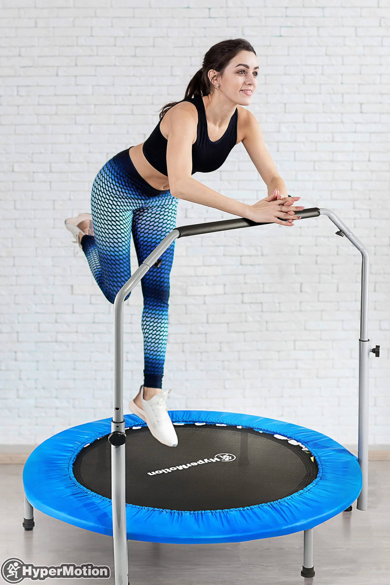 HyperMotion Trampolina dla Dzieci i Młodzieży, Trampolina do Domu i na Dwór, Trampoliny Ogrodowe, Trampolina Domowa, Mini Trampolina dla Dzieci 3+ do Domu