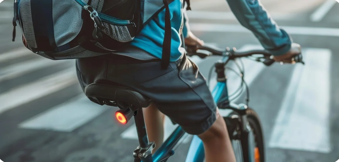 KRUMAD Lampka rowerowa tylna LED USB, wodoodporne światło rowerowe z 4 trybami, akumulatorowa lampka tylna na rower MTB, gravel, szosowy i e-bike, akcesoria rowerowe
