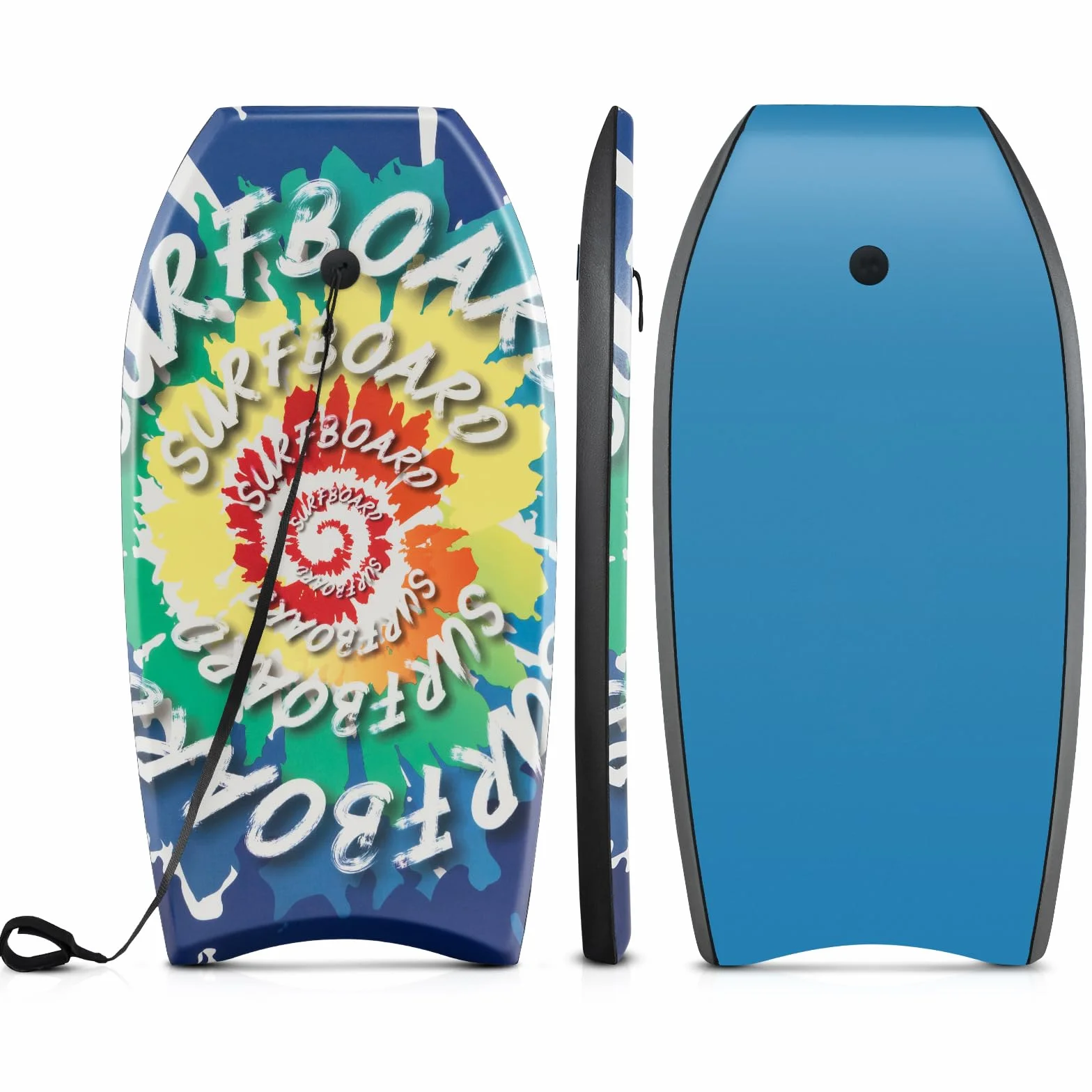 COSTWAY Bodyboard dla dzieci, deska surfingowa z rdzeniem z tworzywa EPS, spód z HDPE i szlufką na nadgarstek, deska surfingowa, body Board