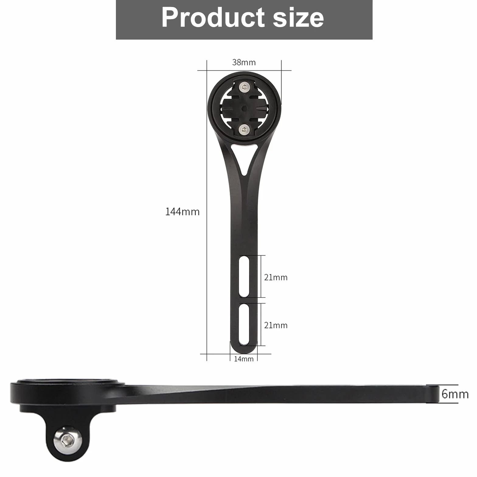 Zintegrowany uchwyt na komputer rowerowy do roweru szosowego (stop aluminium) Uchwyt na kierownicę do Garmin Edge, Wahoo Elemnt, Bryton, Cateye, kamery GoPro i oświetlenia