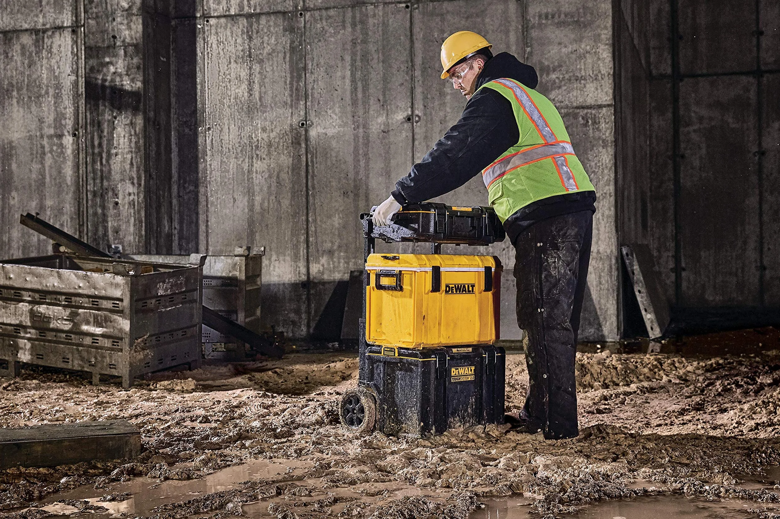 Dewalt Skrzynia na Narzędzia IP65 DWST83294-1 55.5 x 6.5 x 37 cm Szary Żółty
