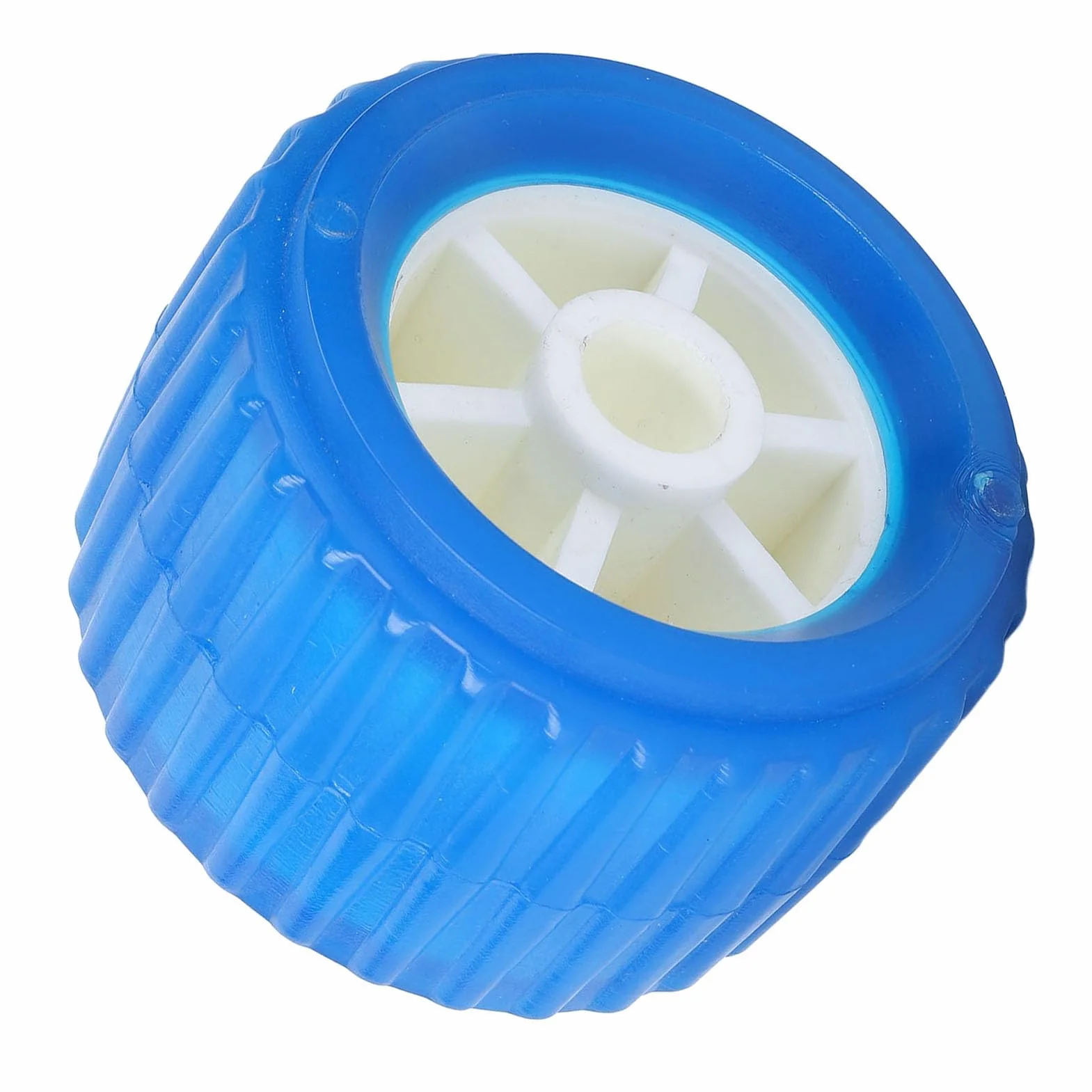 4 szt. Żebrowana Rolka Uchylna Morska 108 75 19 Mm PP Odporna na Wysokie Temperatury Rolka do Przyczepy do łodzi z Doskonałym Materiałem PU do łodzi,