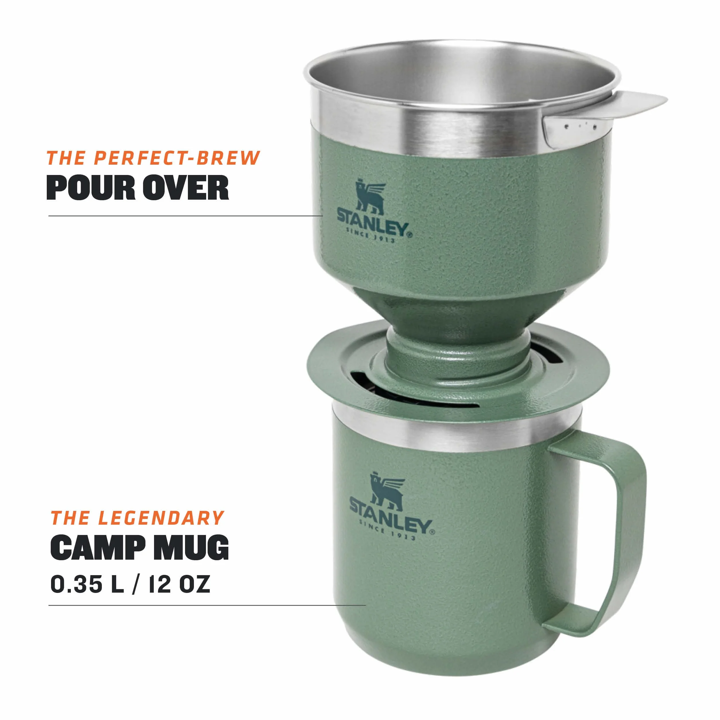 Stanley 1913 Classic Legendary Kubek Kempingowy - Kubek z izolacją próżniową - Kubek biwakowy ze Stali Nierdzewnej - Kubek termiczny Bez BPA - Do Mycia w Zmywarce