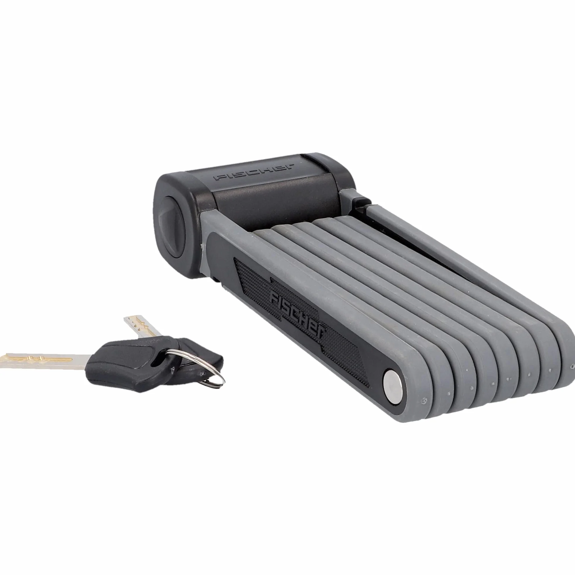 FISCHER Składane zapięcie rowerowe Soft-Touch PROTEC FKS110 110 cm czarne