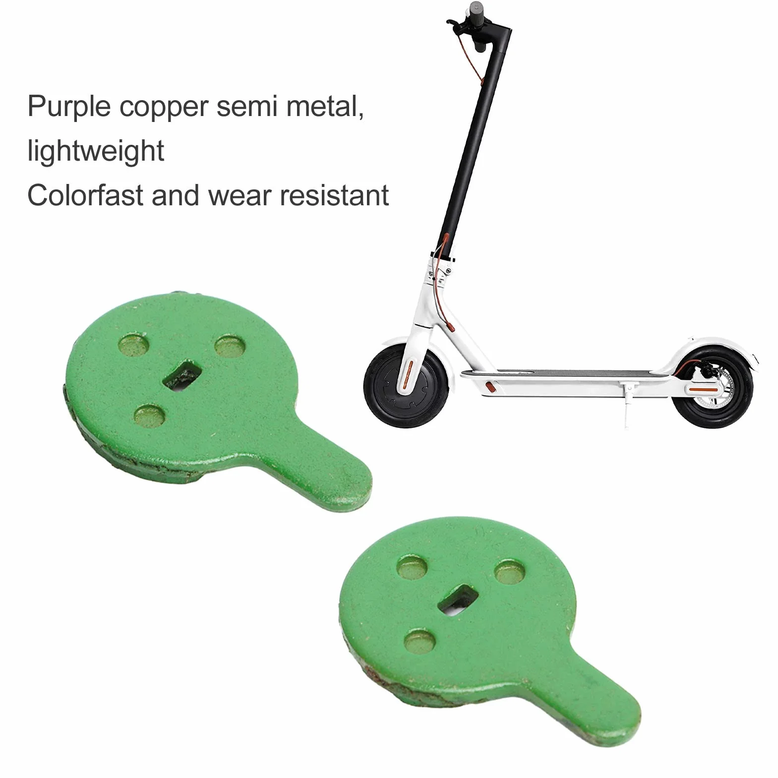 Klocki Hamulcowe do Skutera Elektrycznego Kugoo G2 Pro do BOLI BB8 NOVELA YINXING BOLIDS Hulajnoga Rowerowa Tarcza Hydrauliczna 5 par Miedziana Półmetalowa Gładka Wymiana Hamowania