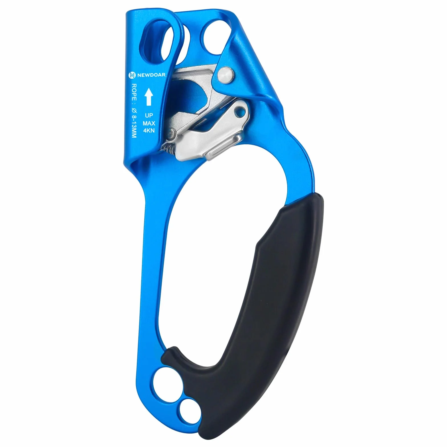 NewDoar Hand Ascender Rock Climbing Tree Arborist Rappel Gear Equipo Abrazadera de cuerda para cuerda de 8 ~ 12MM