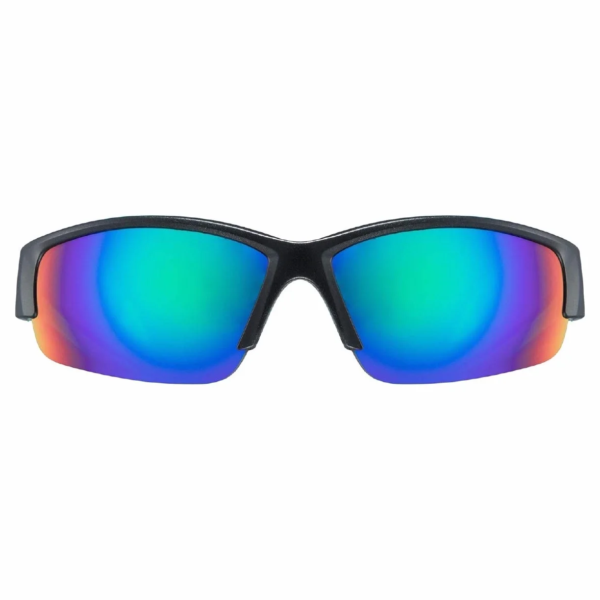 Uvex sportstyle 215 okulary sportowe black matt green/green one size