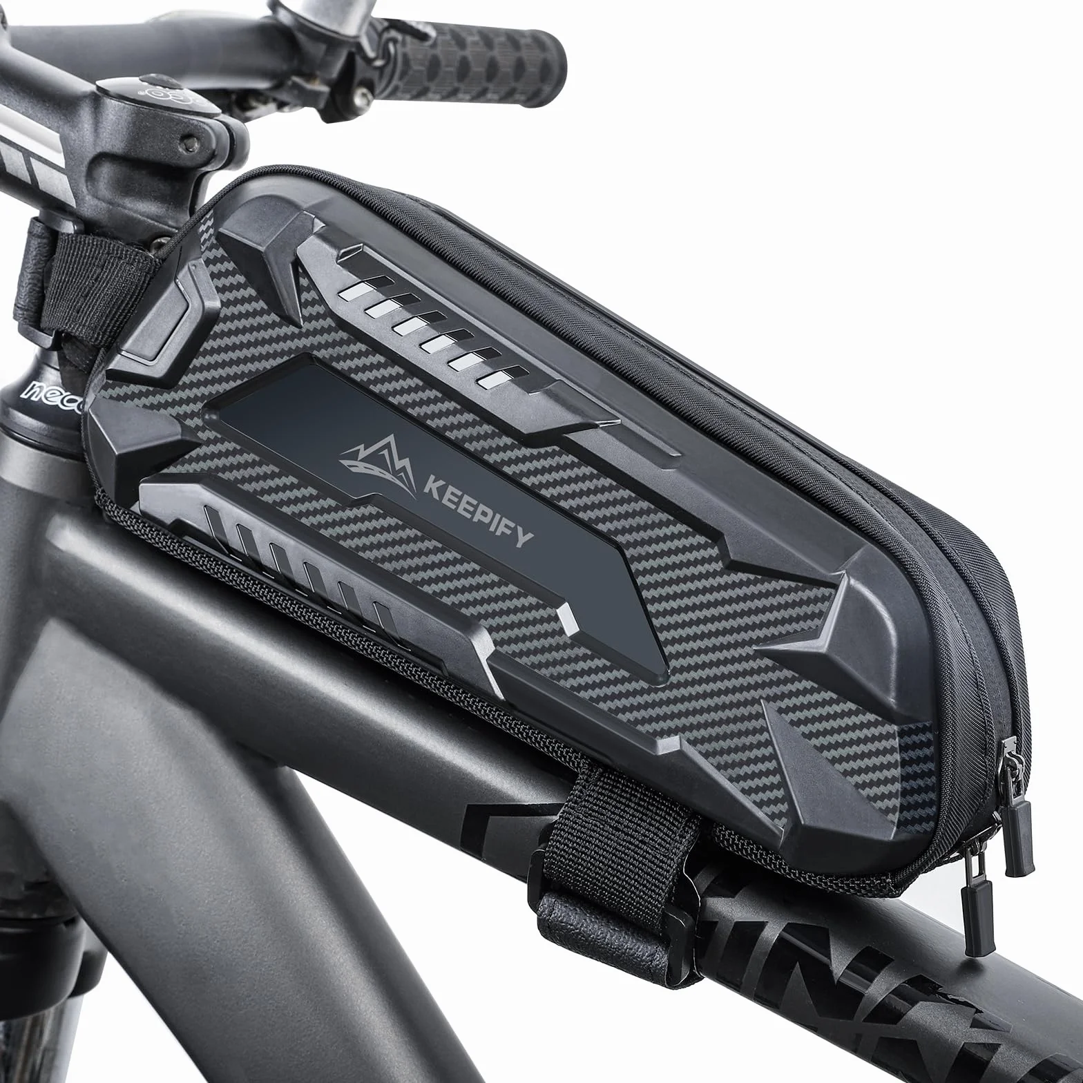 Ultra-podpierająca torba rowerowa, wodoszczelna torba na ramę roweru, nowa, samozamykająca się torba na górną rurę roweru z zamkiem błyskawicznym, torba na ramę do rowerów szosowych, górskich i