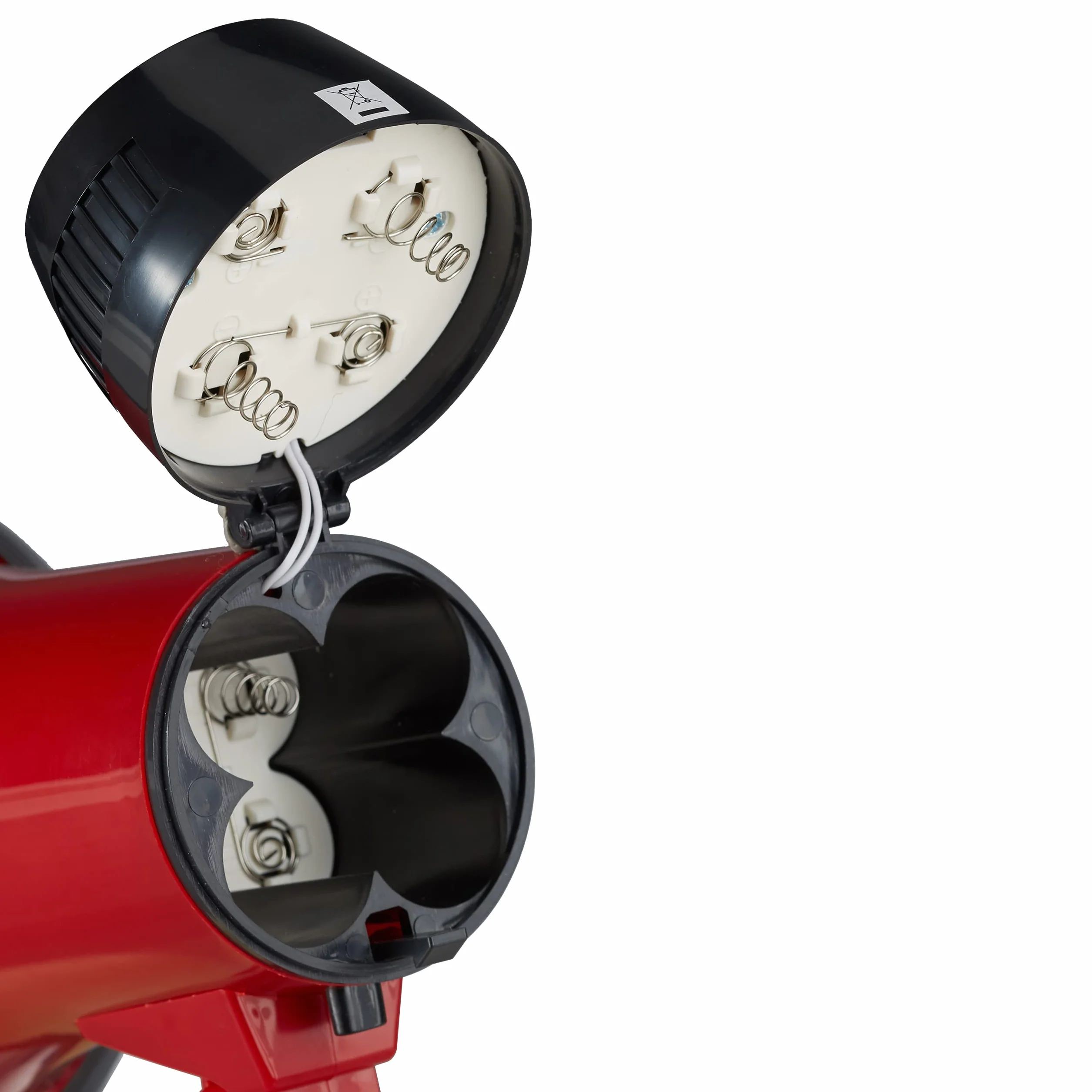 Relaxdays 2 x Megafon Stadion, megafon z Ole Sound, Bullhorn ze składanym uchwytem i pętelką, tworzywo sztuczne, 10 W, czerwony