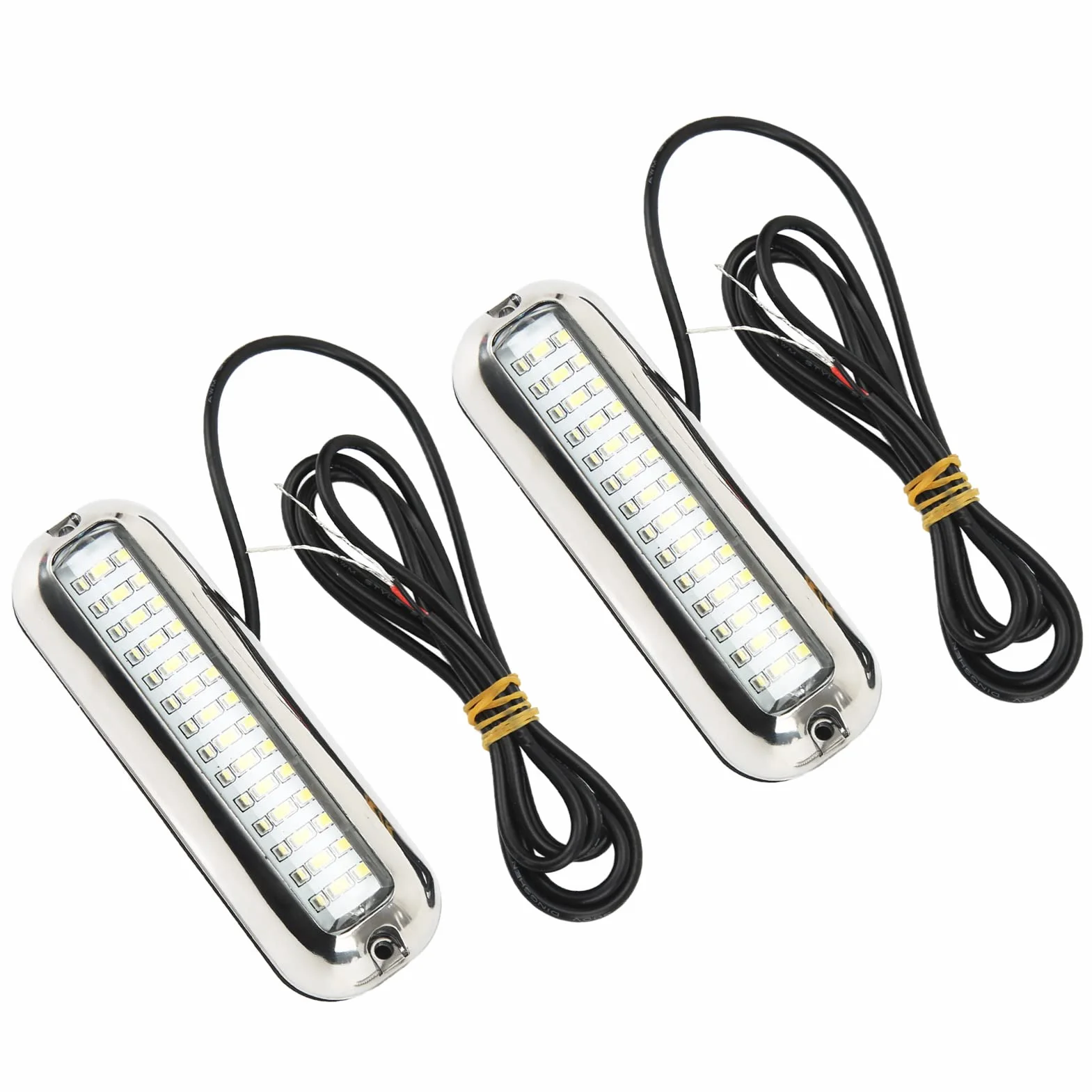 Marine Led Lights 42LEDS Wodoodporne Podwodne światło LED łodzi 10-30V DC Korek Spustowy światła dla Jachtu łódź/jacht Serii Statek/jacht Części(Niebieskie światło)