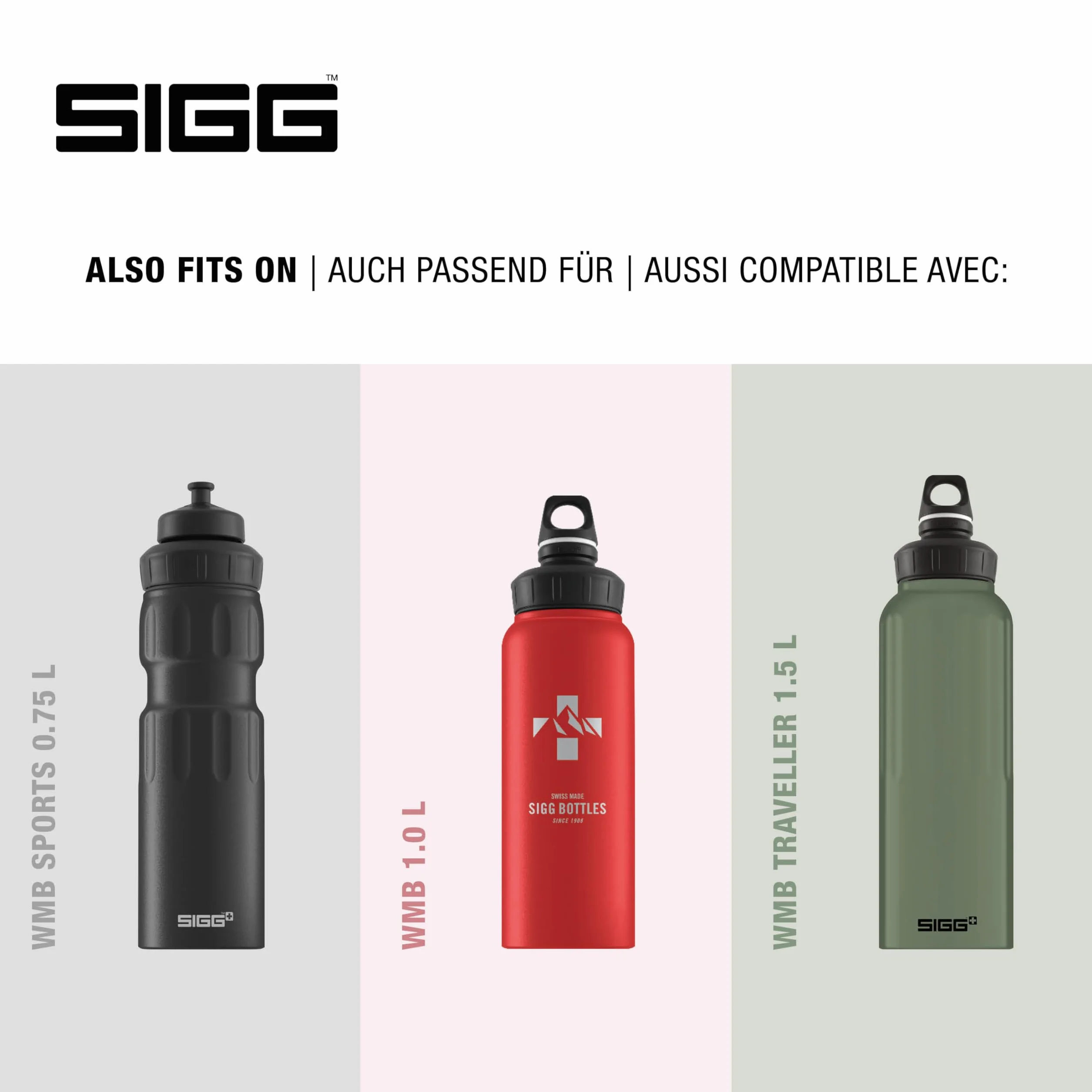 SIGG WMB ONE górne różowe zamknięcie (jeden rozmiar), część zamienna do butelki do picia SIGG, jednoręczna i szczelna nasadka zamykająca