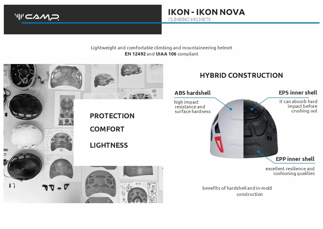 C.A.M.P. IKON kask wspinaczkowy 57-63 cm morski niebieski