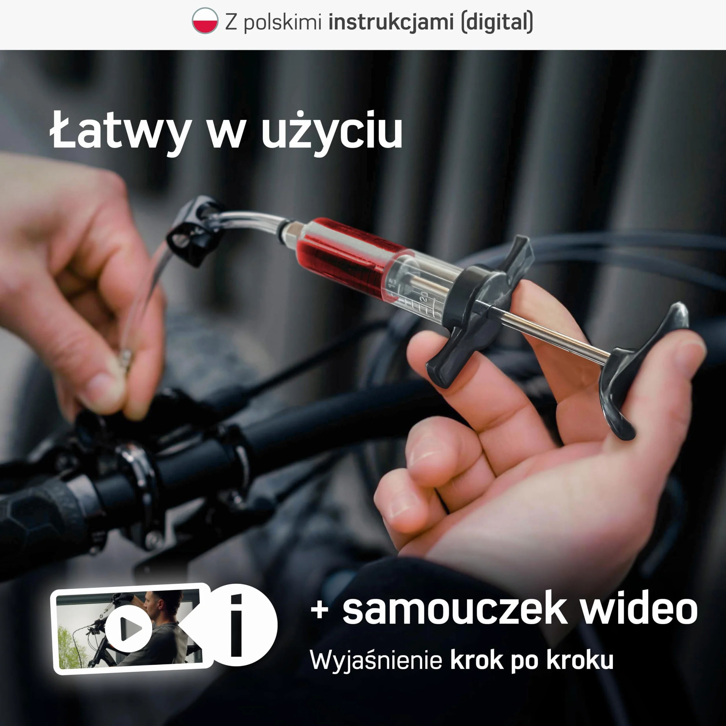 Borgen PRO Brake Bleed Kit zestaw odpowietrzający do Shimano Tektro TRP z olejem mineralnym 2× płyn hamulcowy