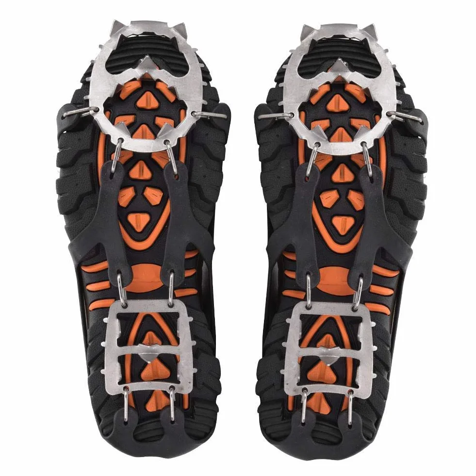 Alomejor Uchwyty do Lodu na Buty Antypoślizgowe Stalowe 18 Zębów