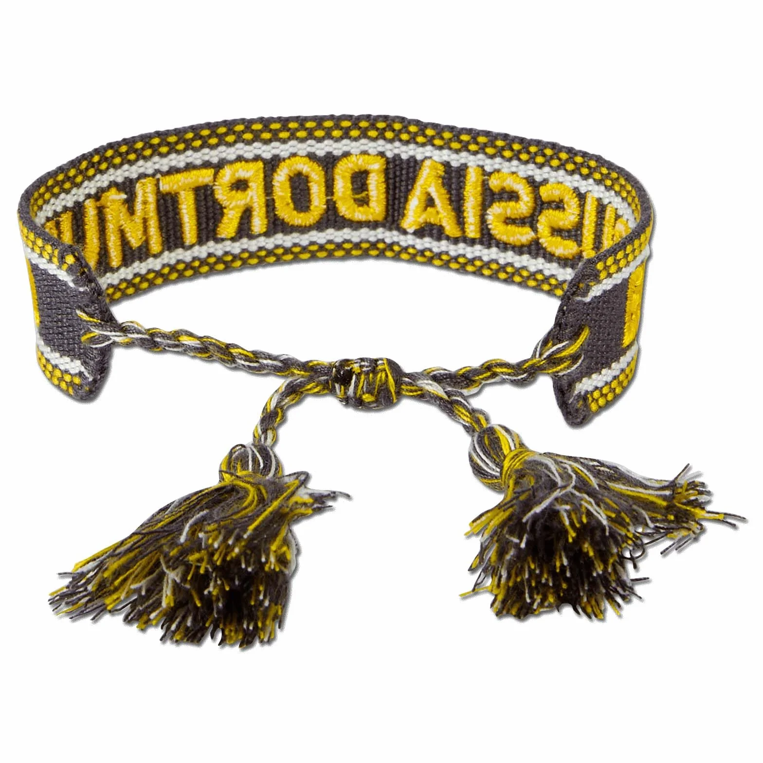 BVB bransoletka materiałowa – regulowany rozmiar – szerokość 1,8 cm – poliester