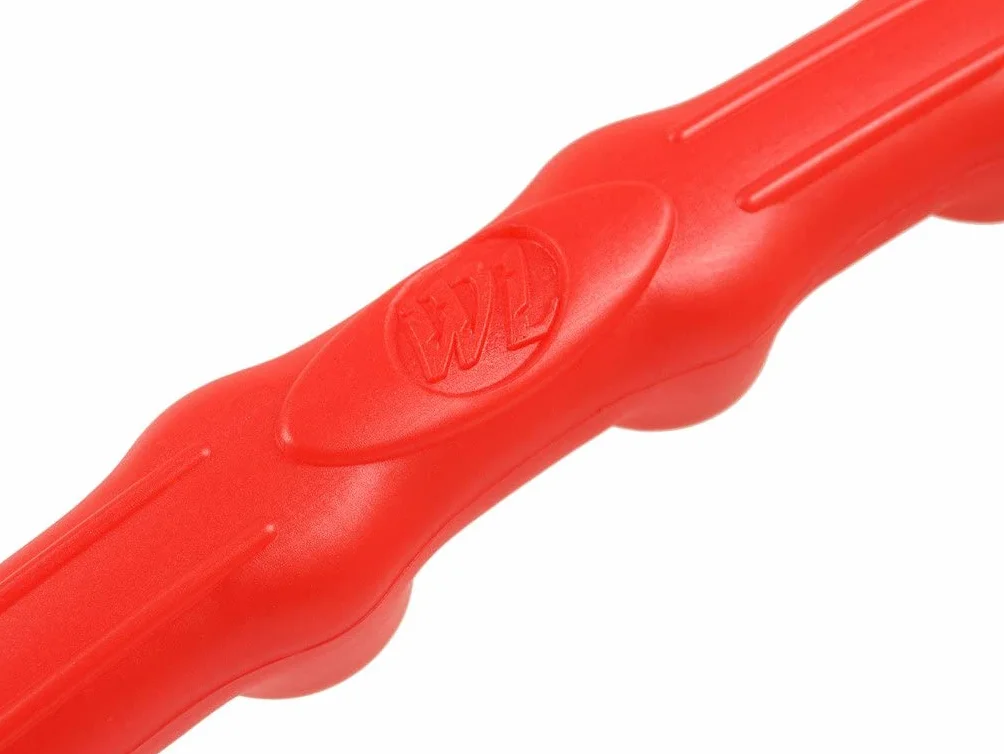 Anion Hula Hoop opony z wypustkami do masażu | magnesy z aktywnymi jonami srebra | Workout Bauchtrainer średnica 105 cm | Waga 0,85 kg | 8 segmentów | czerwony/biały