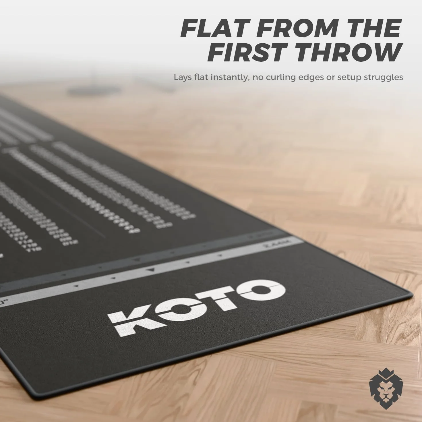 Mata do Darta KOTO Dywan Check Out Szary 285 x 80 cm