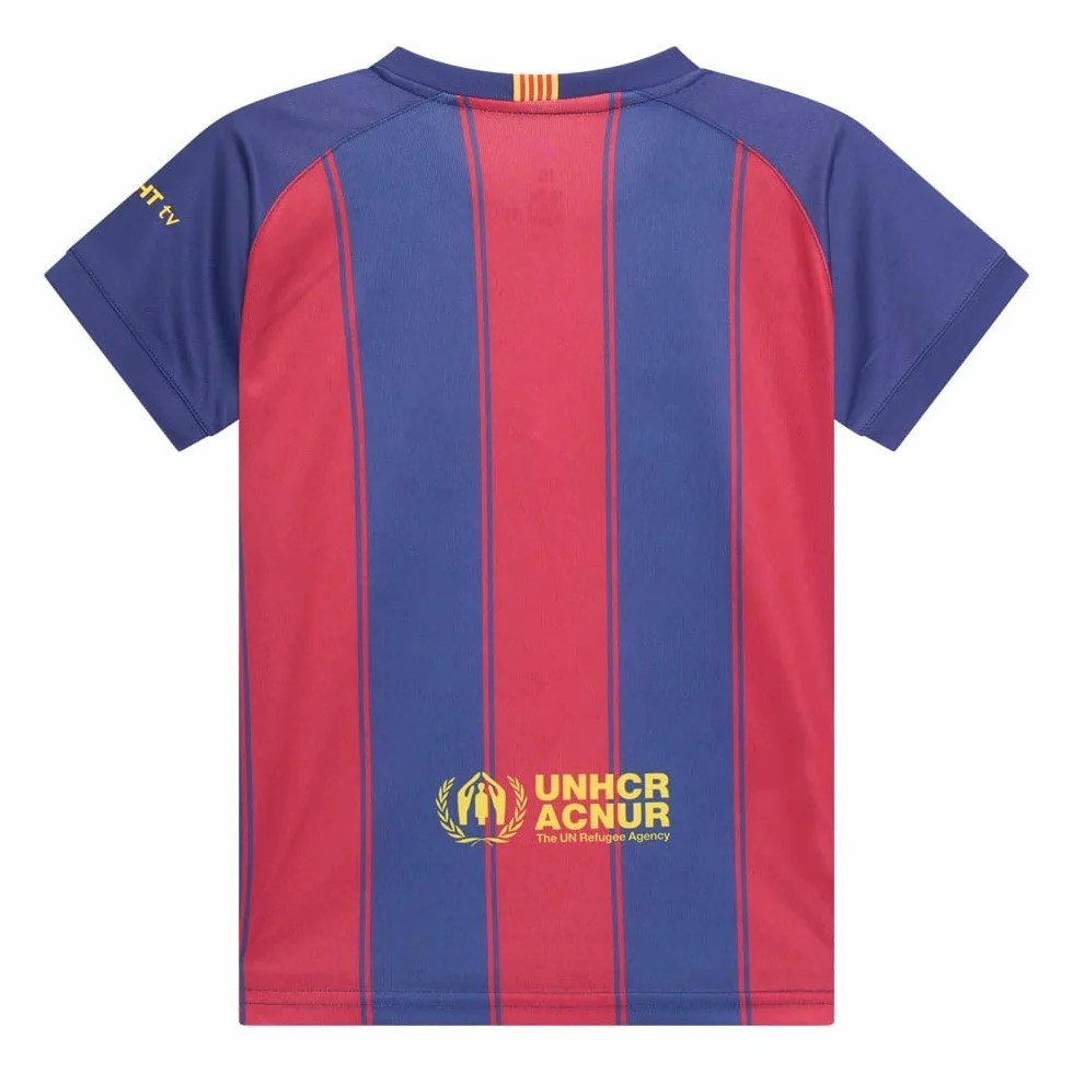Koszulka domowa FC Barcelona dla dzieci - Rozmiary 116 do 164 - Sezon 2025/2026 - Koszulka Barca - Produkt oficjalny