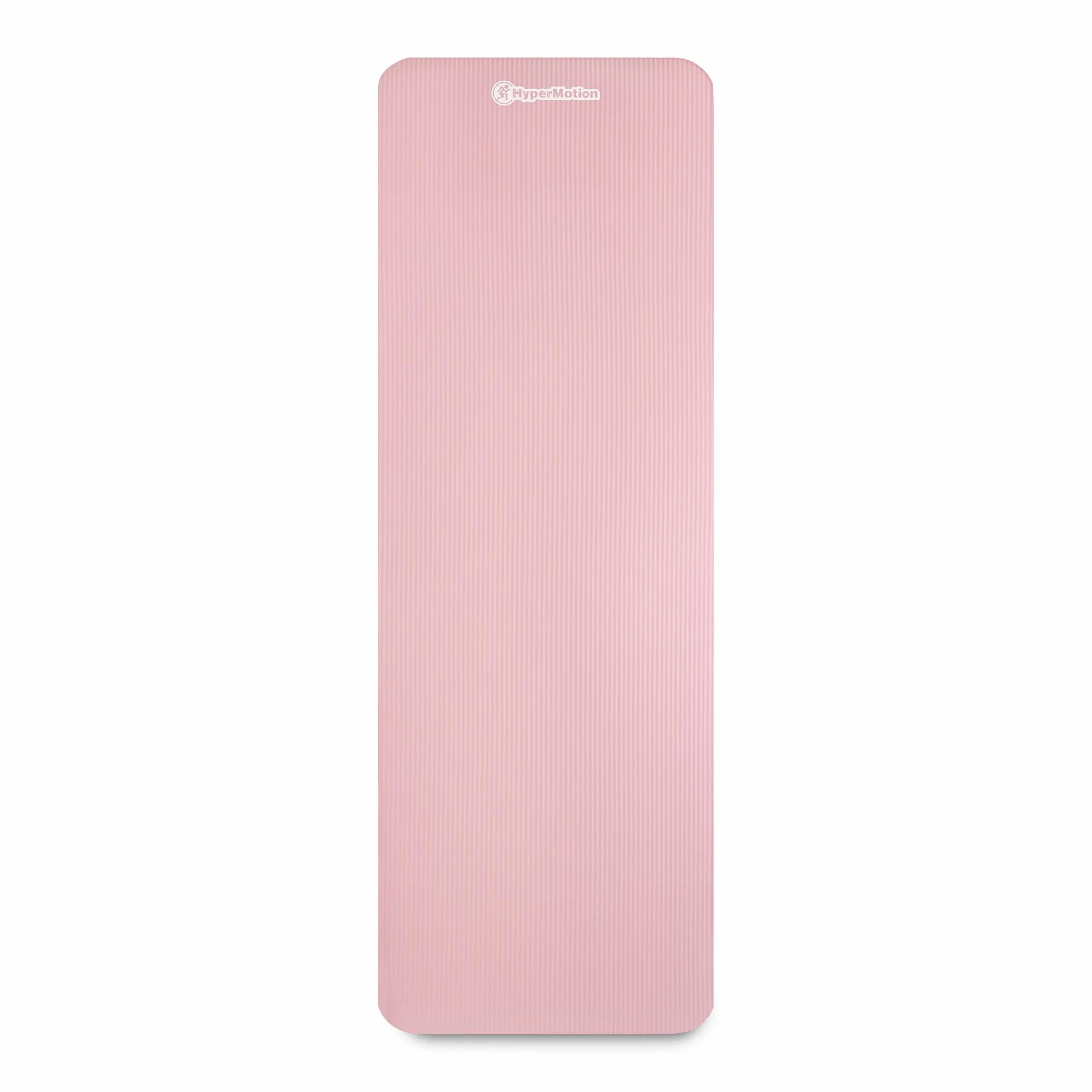 HyperMotion Mata do Ćwiczeń Fitness i Jogi NBR 183x61x0,8 cm Różowa, Antypoślizgowa, 8 mm, z Paskiem do Ćwiczeń i Przenoszenia, do Jogi, Pilatesu i Stretchingu
