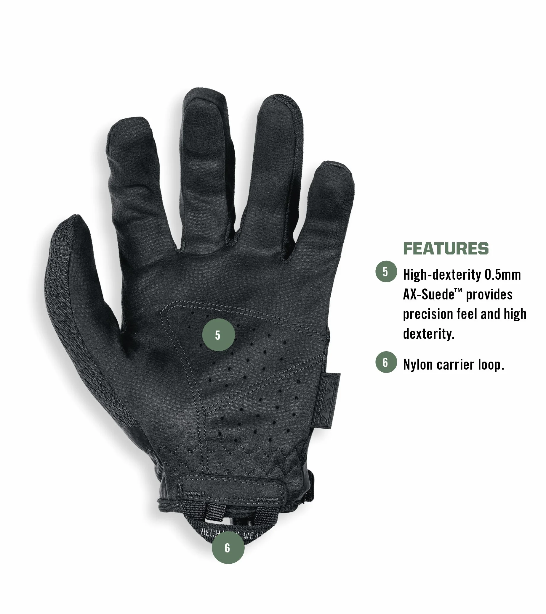 Mechanix Wear - High MSD-55-010 Dexterity Covert Gloves (duże, czarne)
