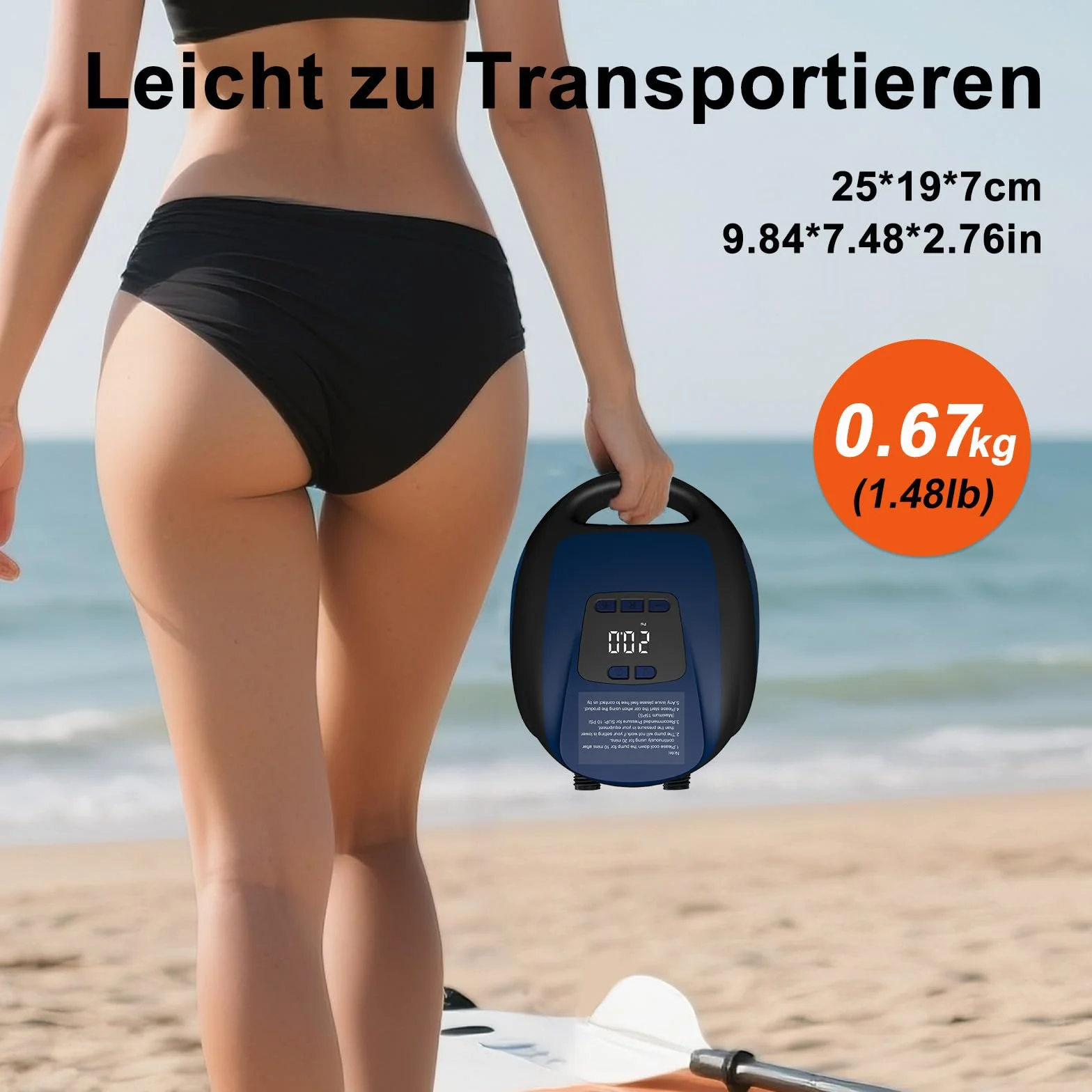 Pompa Sup Elektryczna 20 psi do łodzi pneumatycznych z automatycznym wyłączaniem