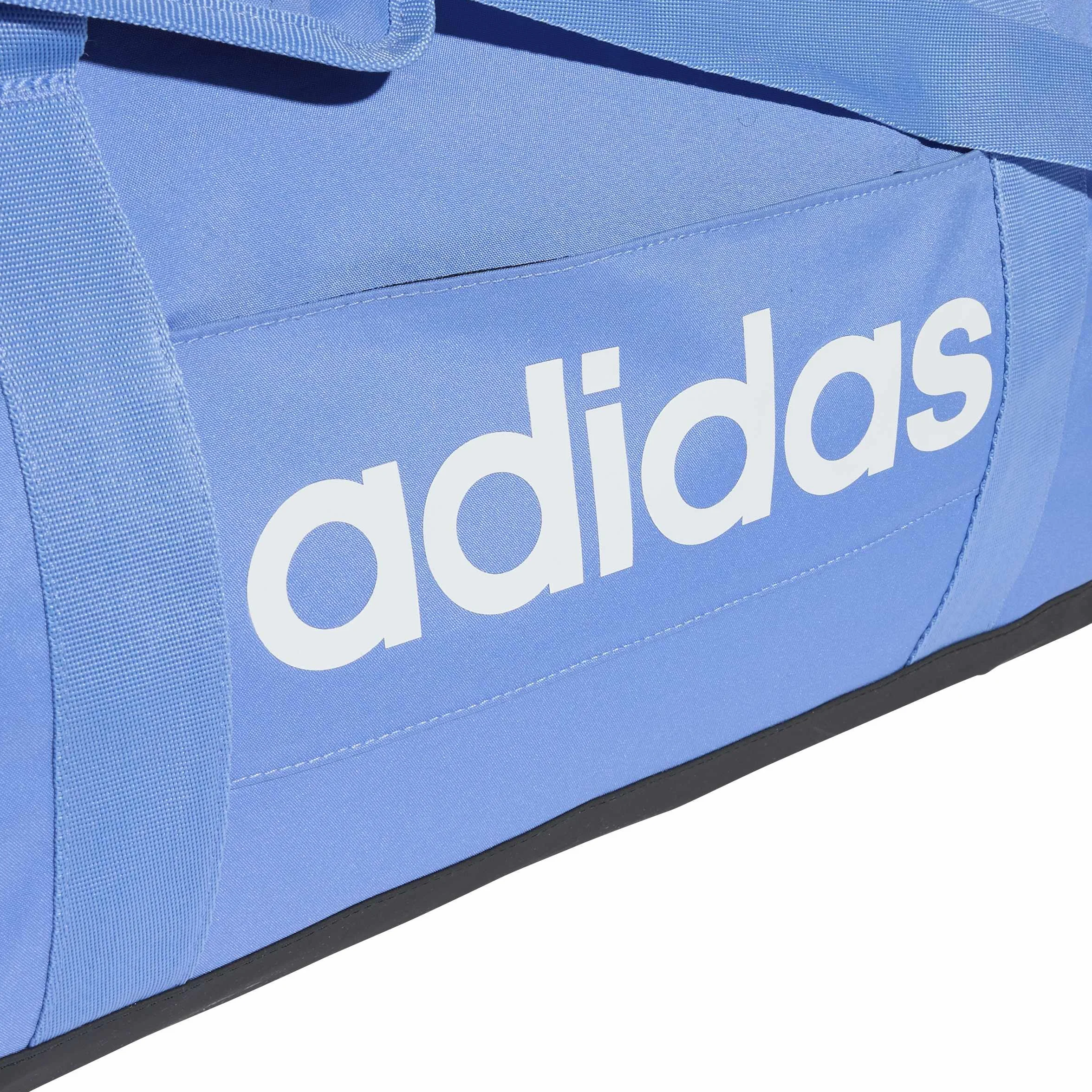 adidas Uniseks Essentials Linear Duffel Bag, blue fusion/black/white, M