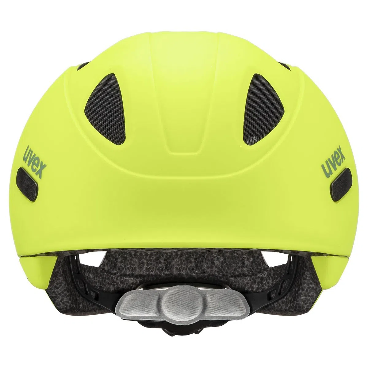 uvex oyo - lekki kask rowerowy dla dzieci - indywidualna regulacja wielkości - możliwość zainstalowania światła LED - neon yellow-moss green matt - 50-54 cm