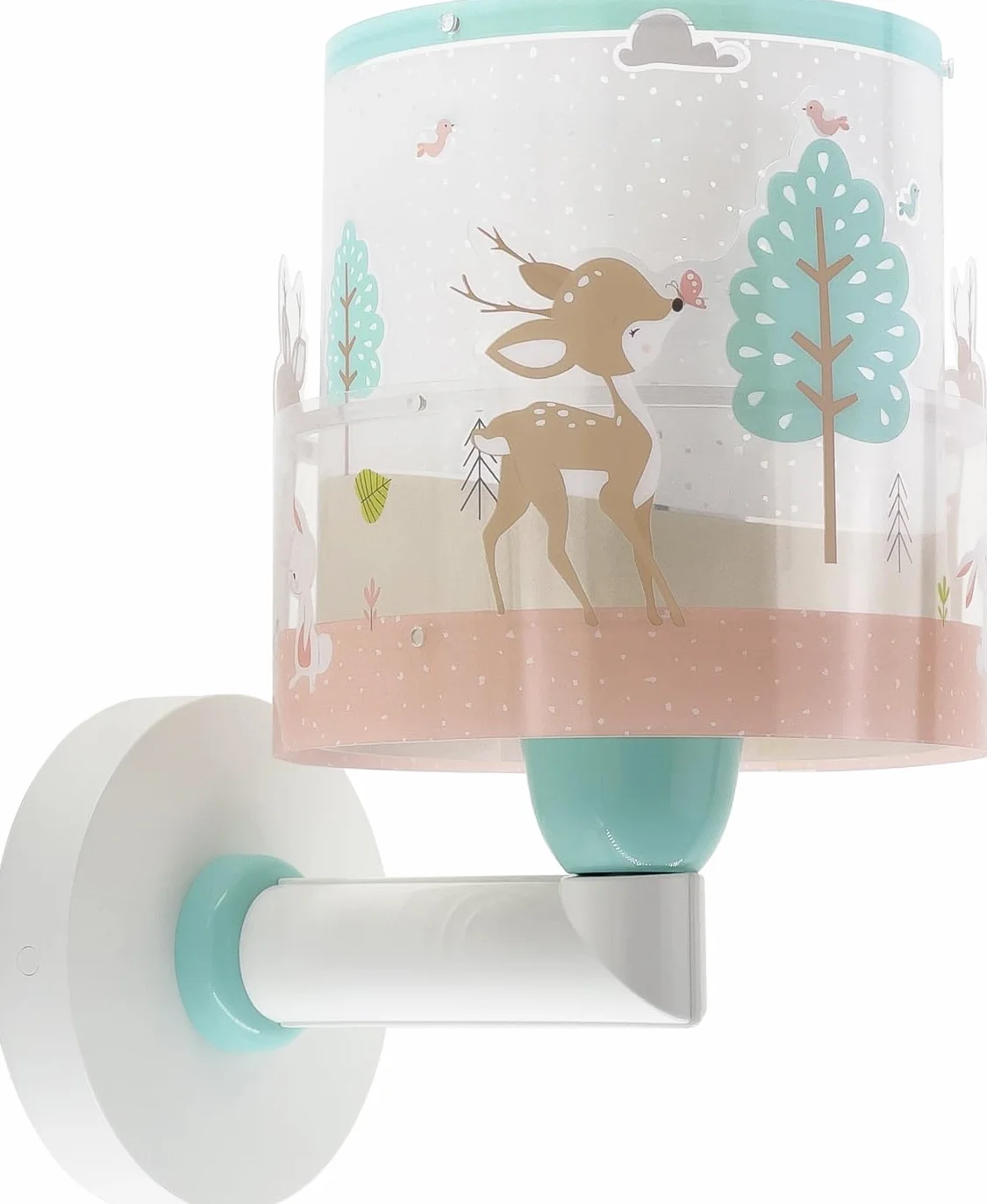 Dalber Kinkiet dziecięcy lampa ścienna chmury Loving Deer Sarna Różowa E27