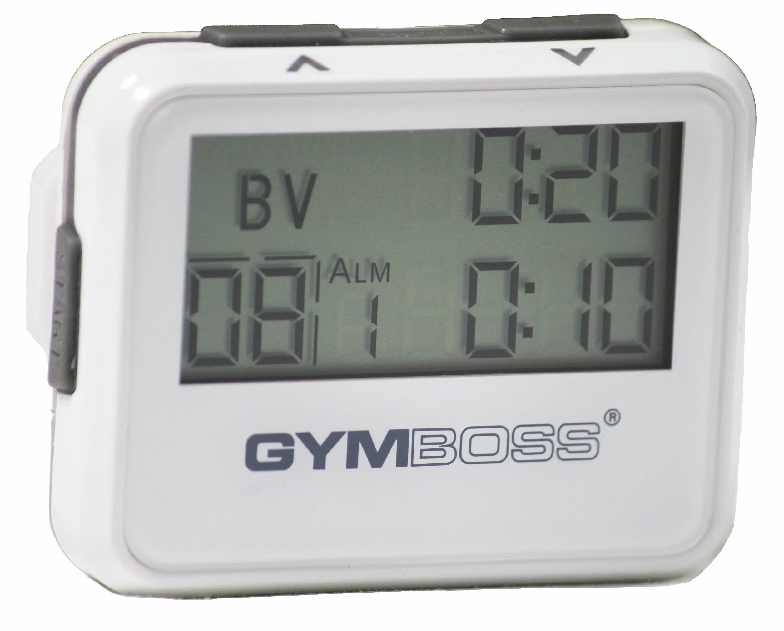 Gymboss Timer interwałowy stoper BIAŁY SZARY POŁYSK