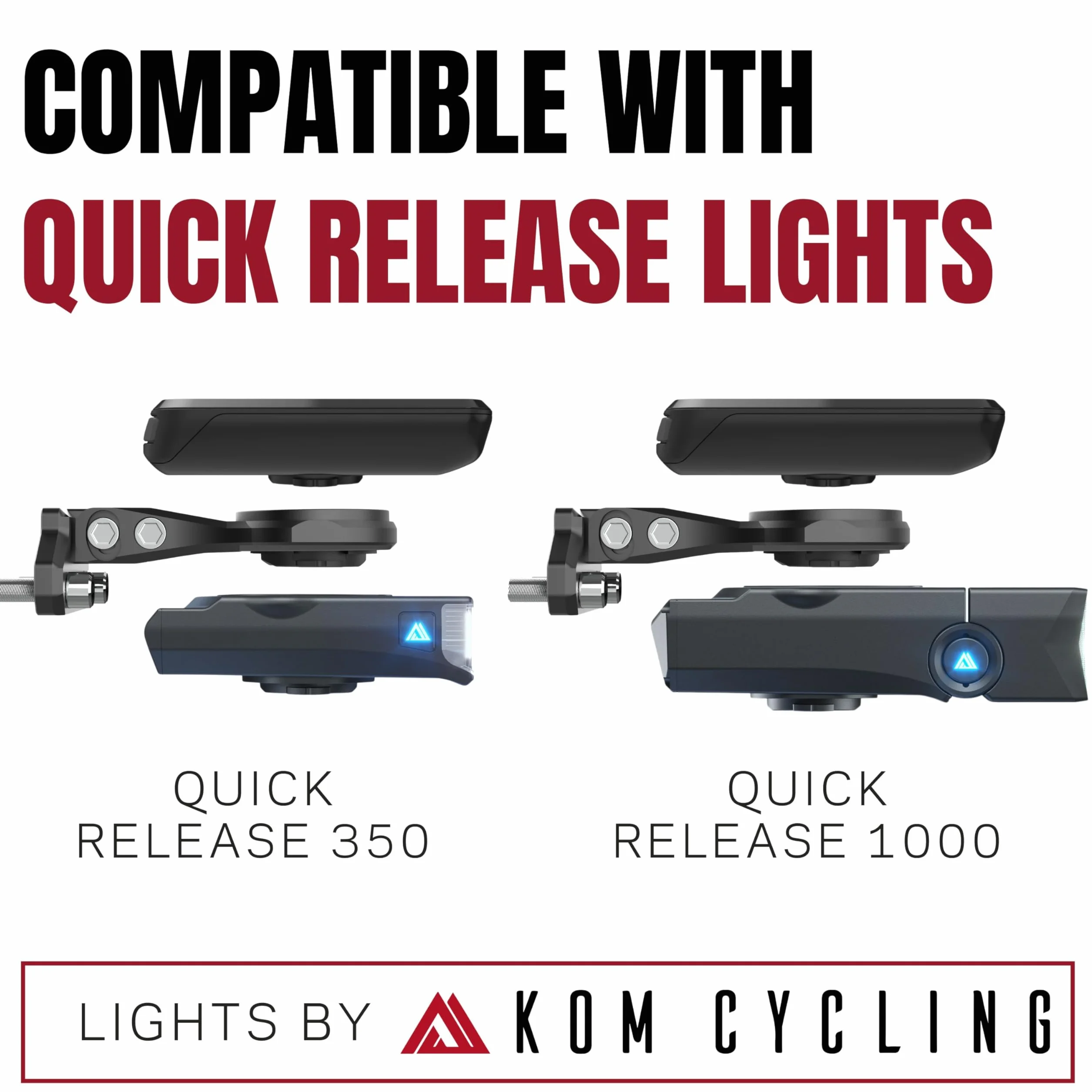 KOM Cycling Uchwyt do komputera GoPro z szybkozłączką Wahoo Garmin Edge 1040 Elemnt Roam Bolt v2
