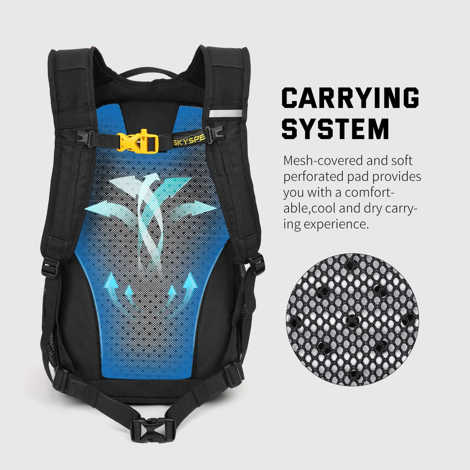 SKYSPER LANTC 20 Plecaki Trekkingowe 20L Mały męski wodoodporny plecak turystyczny plecak turystyczny plecak podróżny do podróży, obóz na zewnątrz