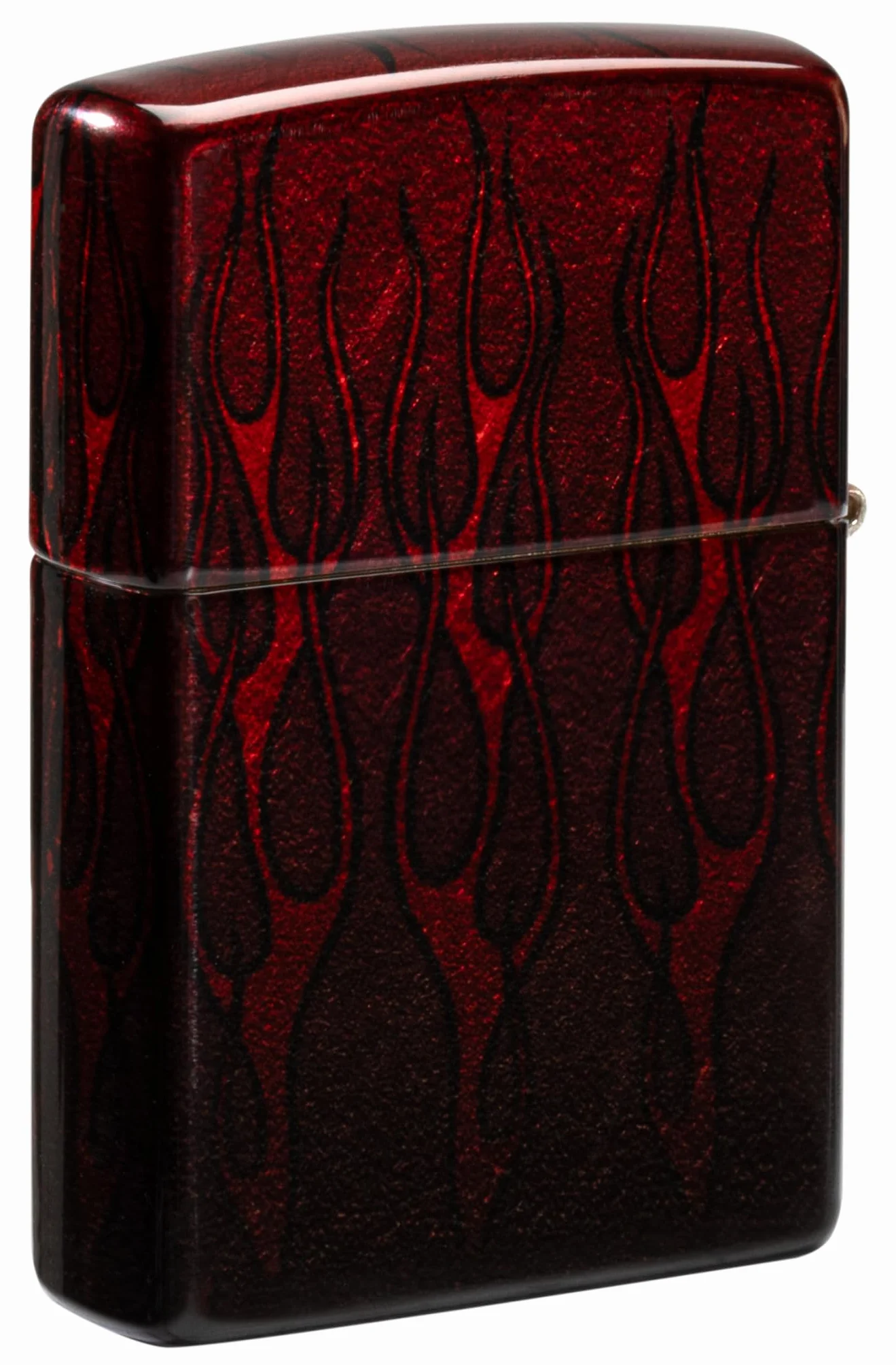 Zippo Harley-Davidson Flames Zapalniczka Sztormowa, do Napełniania, Wielokrotnego Użytku, Wiatroodporna Konstrukcja, Pudełko na Prezent, Wykonano w USA, Postarzany Mosiądz (540° Tumbled Brass)