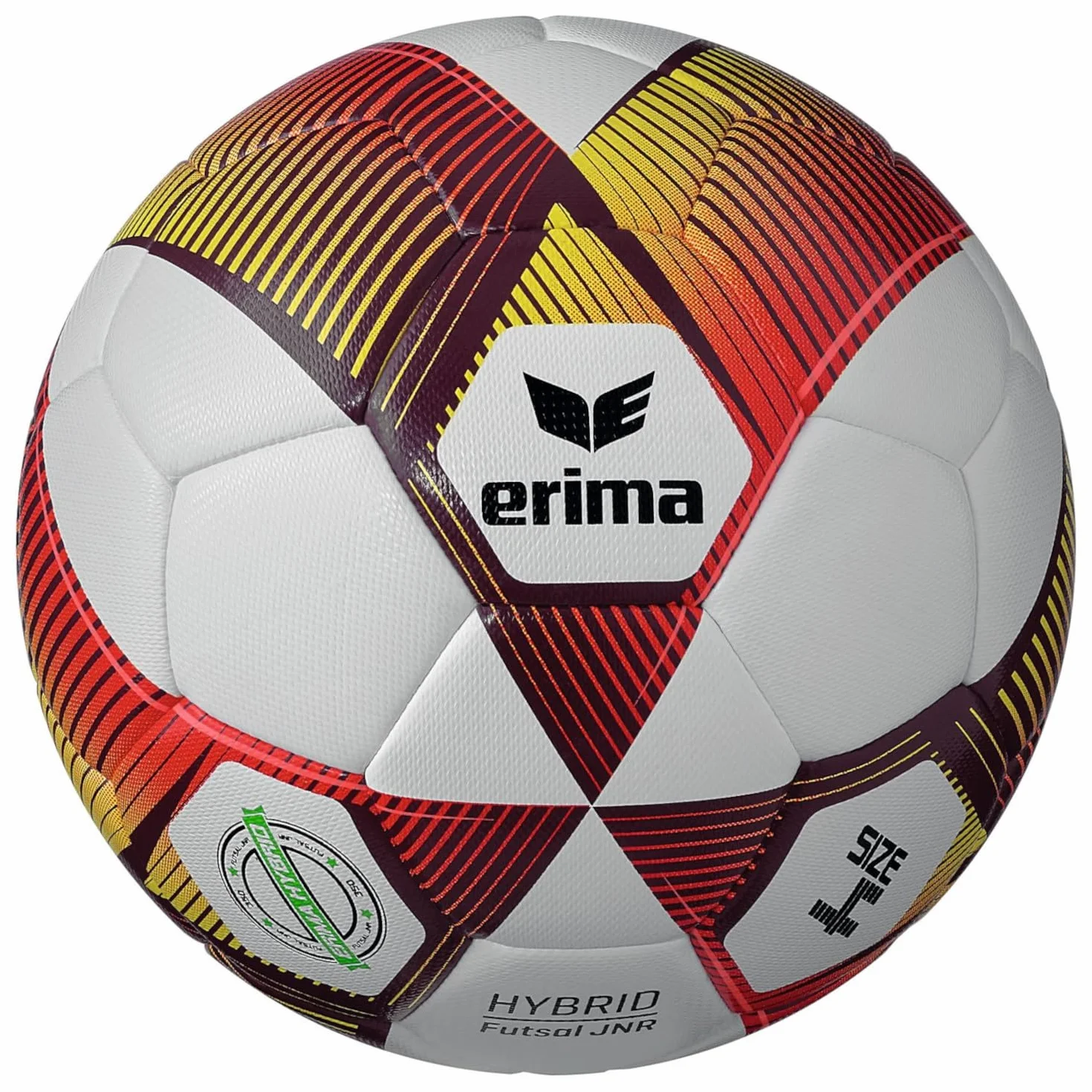 Erima Hybrid Futsal piłka nożna czerwony/żółty 4