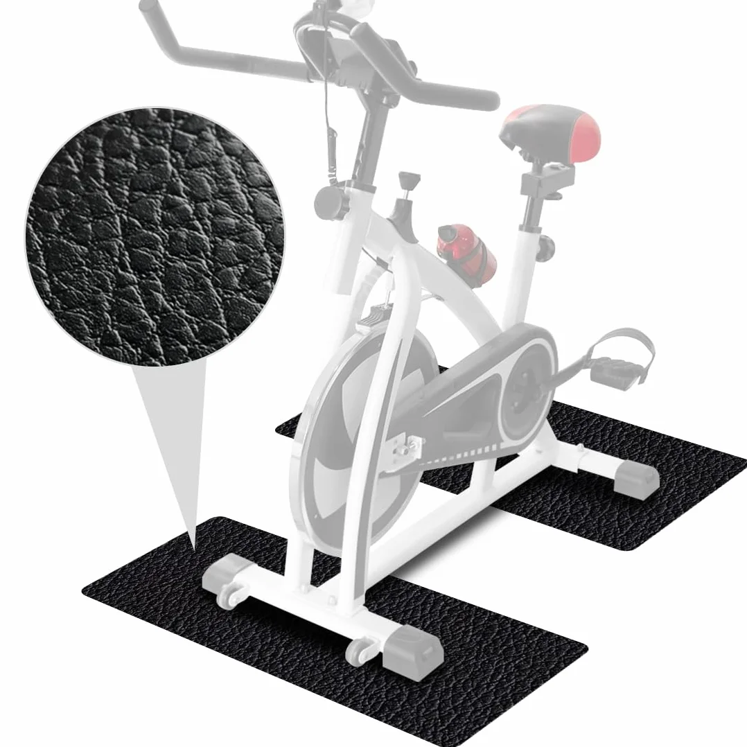 LOMUG 2-częściowy zestaw dywaników antypoślizgowych PCW 6 mm do sprzętu fitness