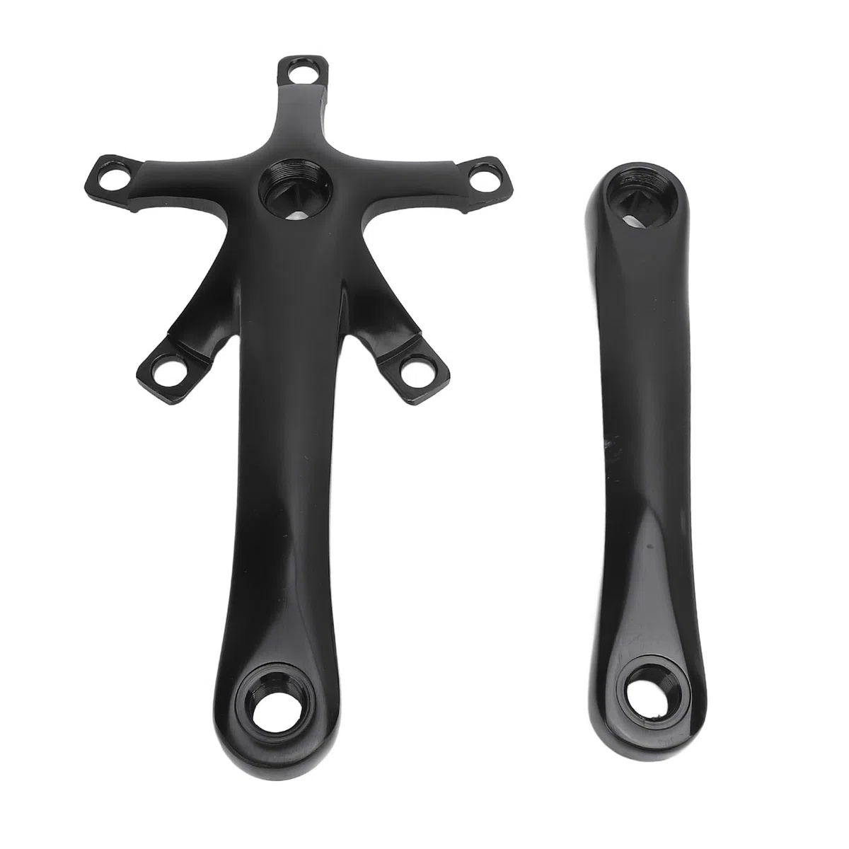 Zestaw Korby 165 Mm, Mocny Mechanizm Korbowy Wykonany z Najwyższej Jakości Materiałów ze Stopu Aluminium o Ergonomicznej Konstrukcji, Idealny do Jazdy Po Drogach i Podróży na