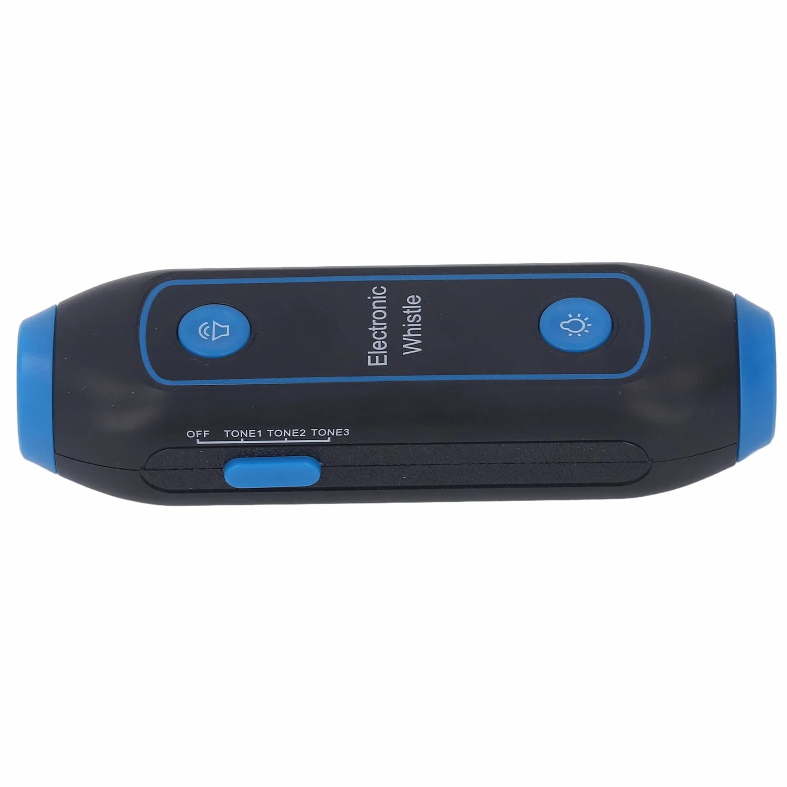 Gwizdek Sportowy Elektroniczny 120-150dB z 3 Tonami i 3 Poziomami Głośności do Treningów, Profesjonalny z LED i Przyciskiem, Niebieski