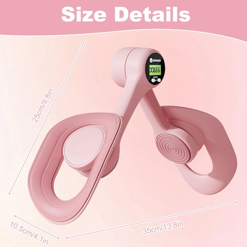 Thigh Master, przyrząd treningowy do treningu pośladków kobiecych z inteligentnym liczeniem, trymer wewnętrzny uda, trener dna miednicy, trening bioder, ramion