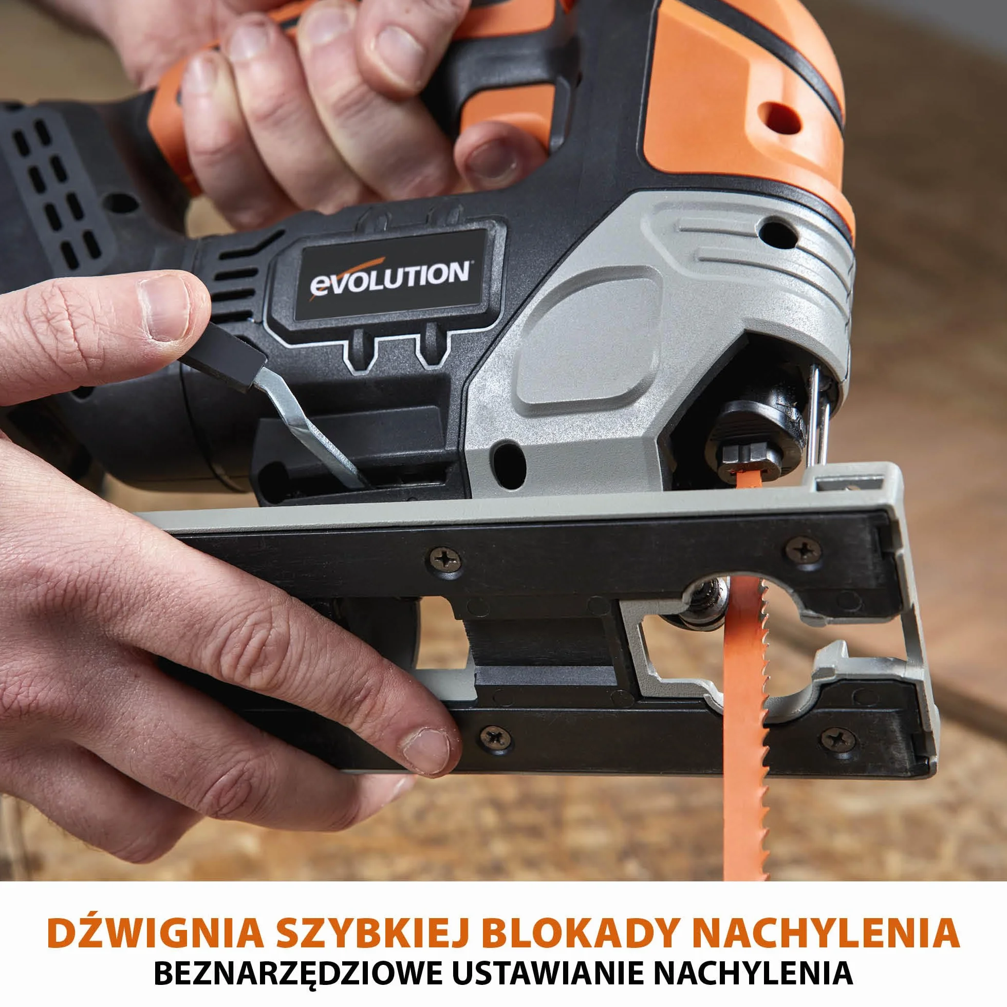 Evolution Power Tools Bezprzewodowa wyrzynarka R90JGS-Li z 5 tarczami
